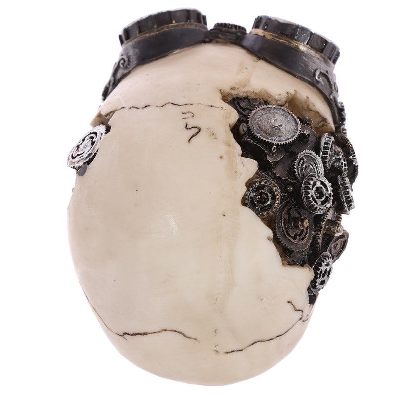 Decorative Skull with Vintage Goggles