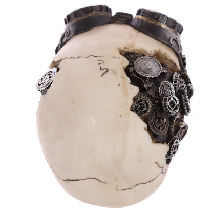 Decorative Skull with Vintage Goggles