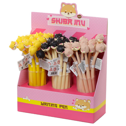 Adoramals Shiba Inu Fine Tip Dog Pen with writing sample