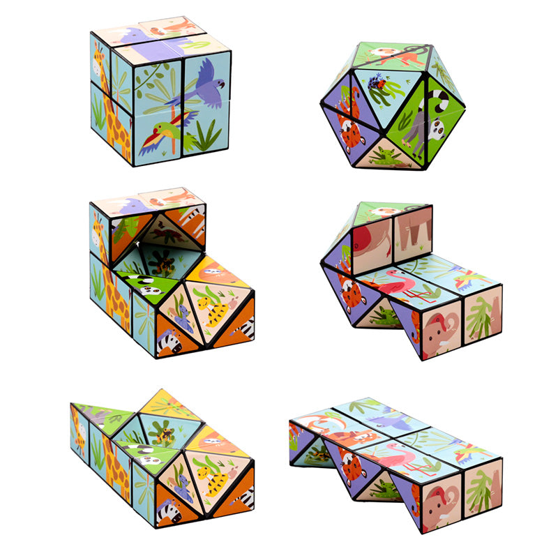 Engaging Puzzle Cube Toy - Zooniverse design