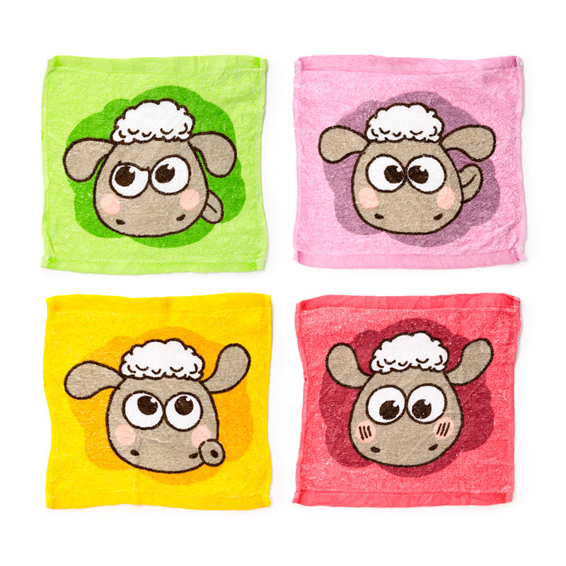Kawaii Shaun the Sheep Travel Towel in compact form
