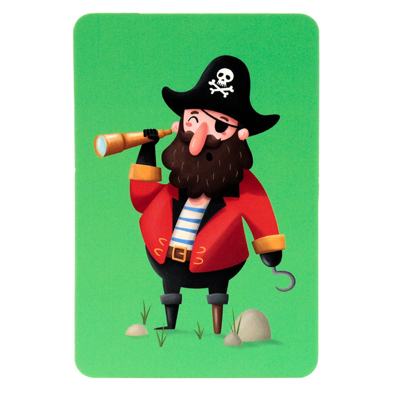 Colorful cards from Kids Memory Cat Set - Jolly Rogers Pirates