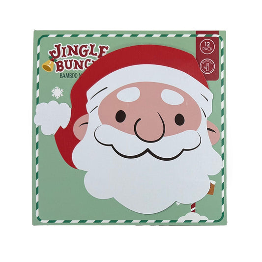 Pack of 12 Christmas Jingle Bunch Santa Napkins