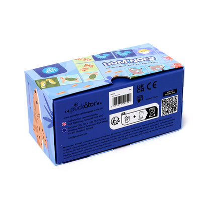 Kids Dominoes Set - Mariniverse displayed on a table