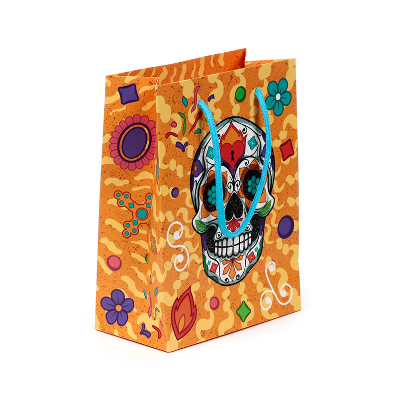 Intricate design of Day of the Dead Medium Gift Bag