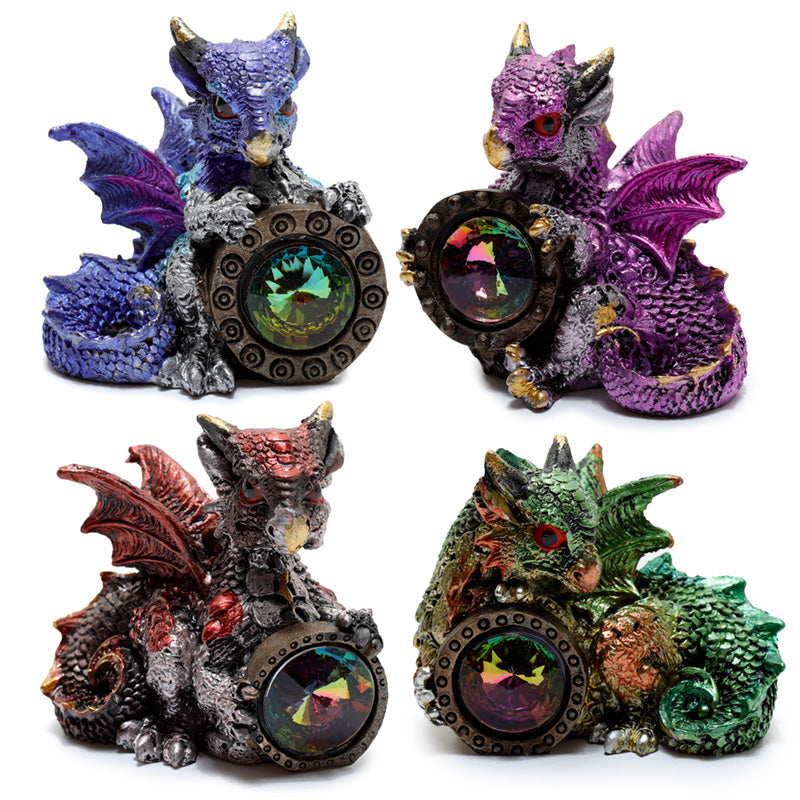Elements Dragon - Gemstone Shield decorative ornament