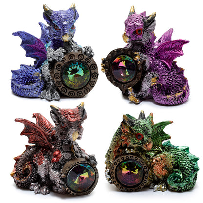 Elements Dragon - Gemstone Shield decorative ornament