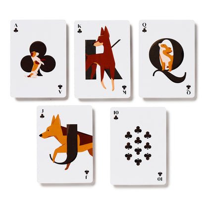 Barks Dog Playing Cards - Whimsical Illustrations