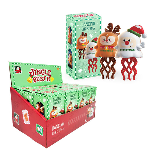 Wind Up Dancing Toy - Christmas Jingle Bunch on display