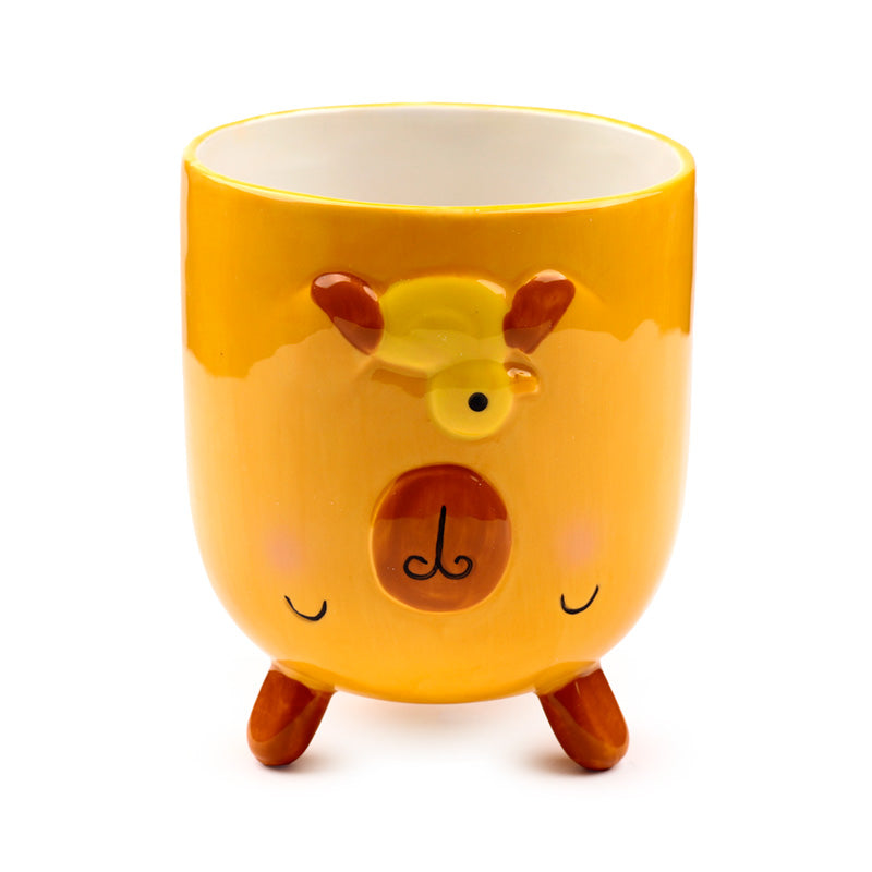 Upside Down Capybara Mug with hot beverage