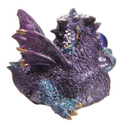 Baby Dragon Figurine with Crystal Ball