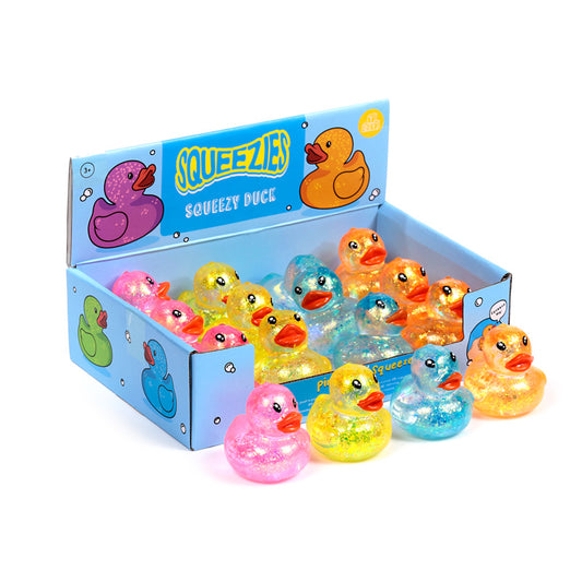 Maltose Glitter Stress Toy - Duck in sparkling design