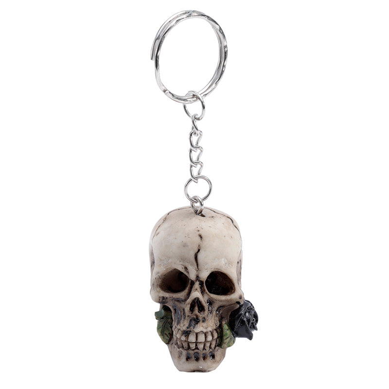 Unique Skulls and Roses Novelty Keyring for collectors