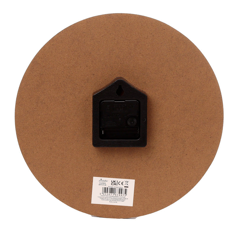 Lisa Parker Purrlock Holmes Cat Wall Clock in home decor setting