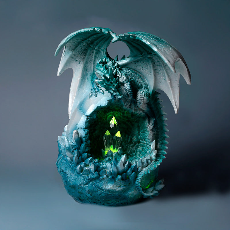 Close-up of Dark Legends LED Dragon Ornament