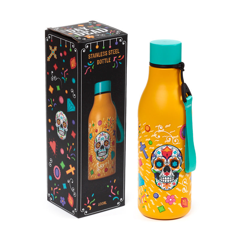 Day of the Dead insulated bottle for gifting