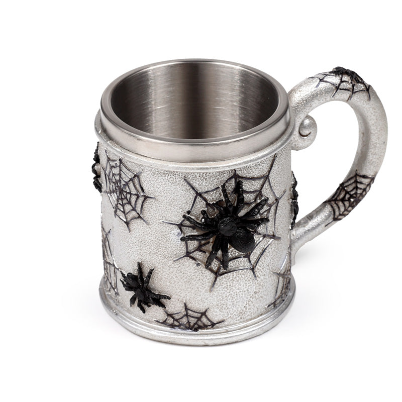 Close-up of the Spider Web Tankard showcasing details