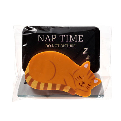Cat Nap Time Eraser perfect for cat lovers