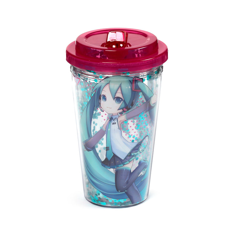 Close-up of Hatsune Miku Double Walled Cup