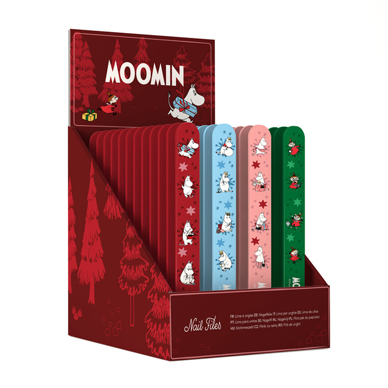 Moomin Christmas Nail File with festive designs