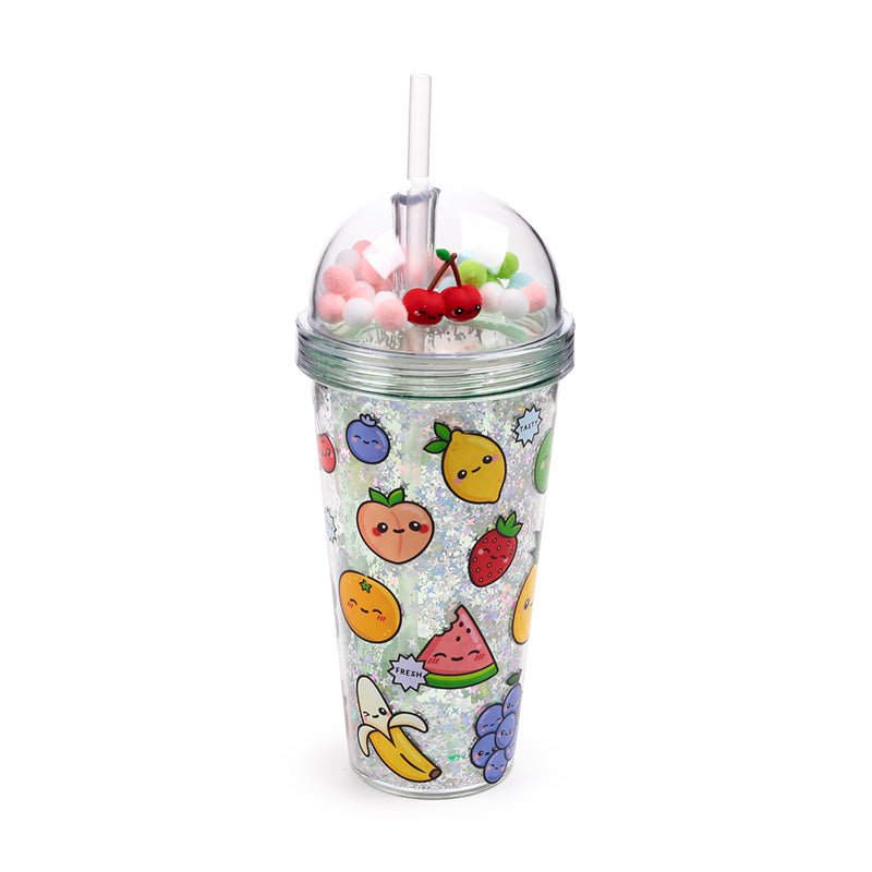Eco-Friendly Double Walled Cup with Charms
