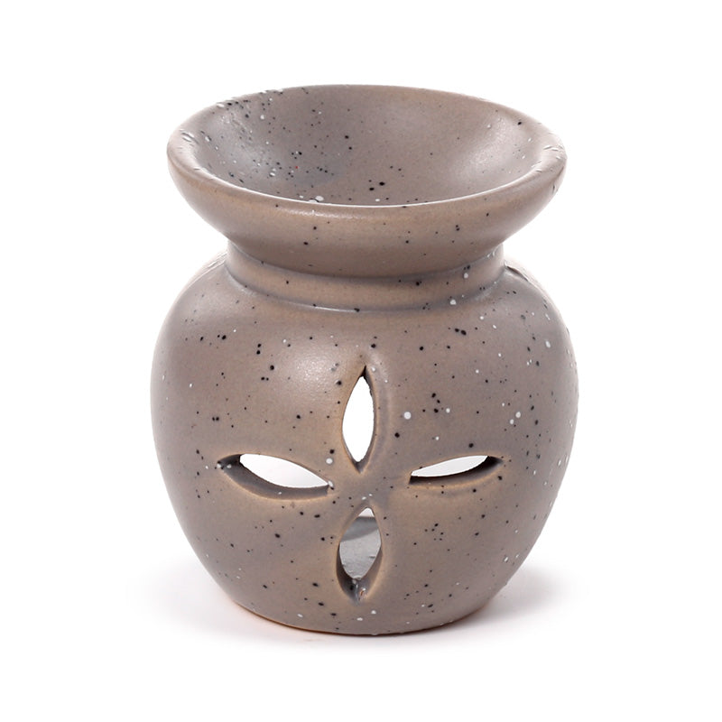 Ceramic Oil Burner with Intricate Design