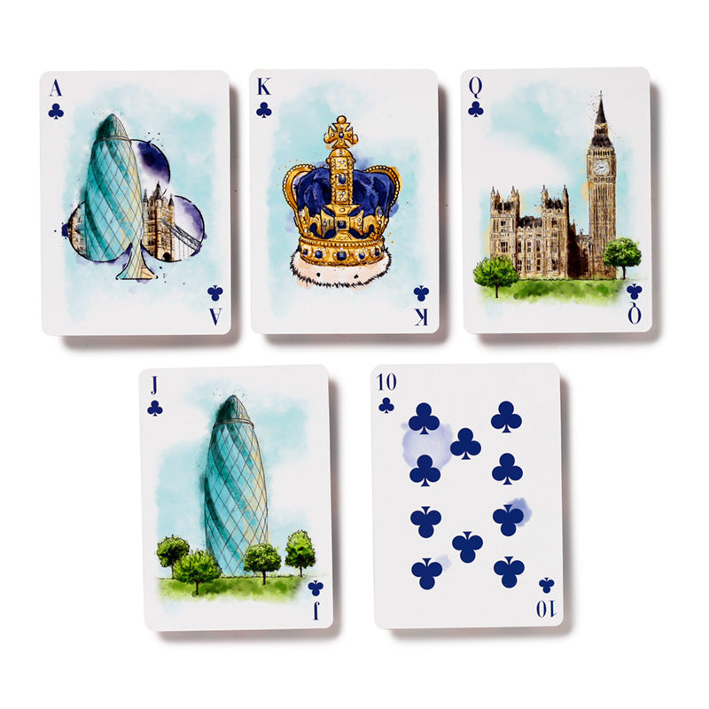 London Tour Playing Cards - Game Night Setup