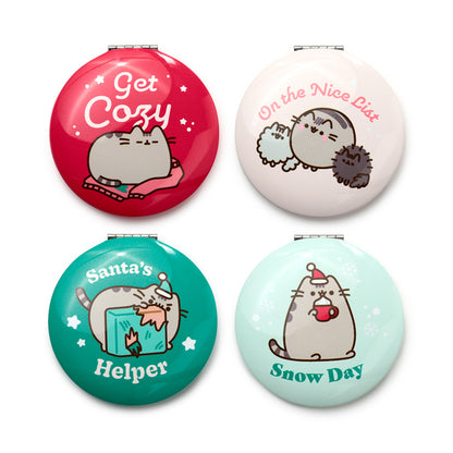 Pusheen the Cat Christmas Compact Mirror open view