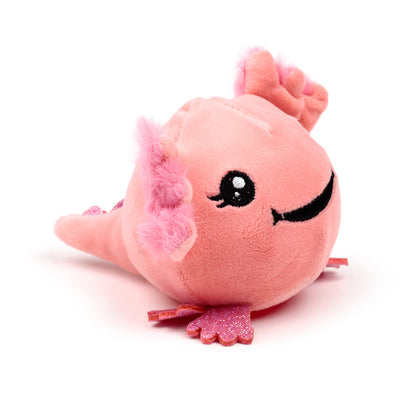 Queasy Squeezies Fidget Toy - Axolotl on a desk