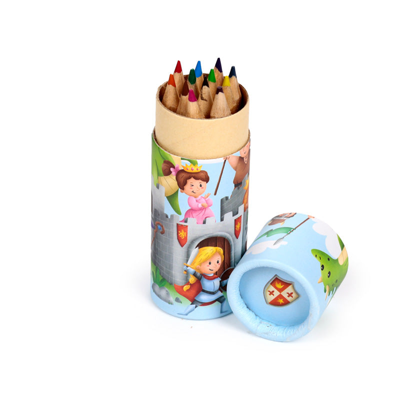 Colouring Pencil Tube featuring Knights and Dragons theme