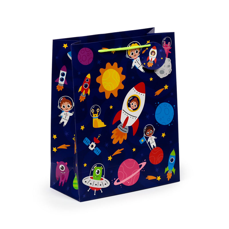 Large Space Cadet Gift Bag with space-themed design