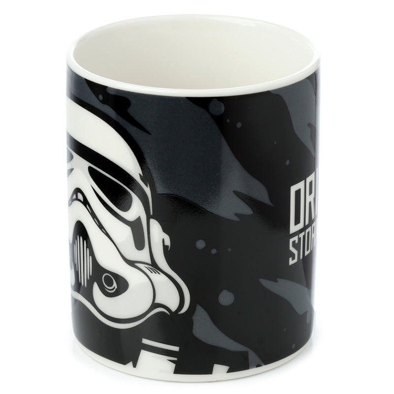 Stormtrooper Black Porcelain Mug on display