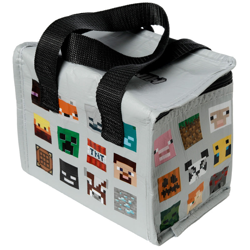 Vibrant Minecraft character designs on cool bag