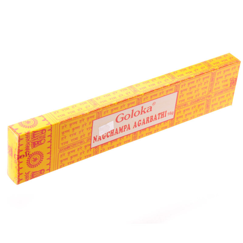 Close-up of Nag Champa Golaka Incense Sticks