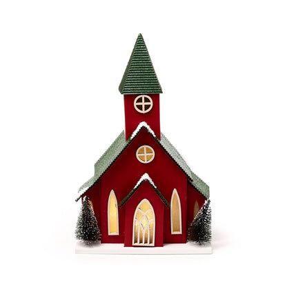 Close-up of LED Christmas Church decoration