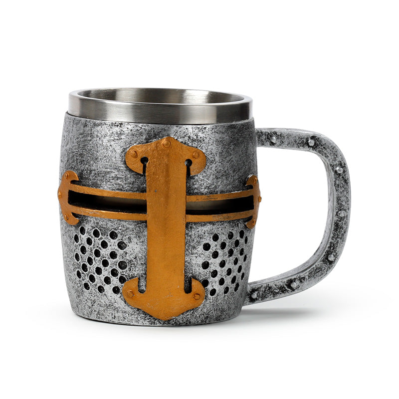 Close-up of Medieval Knight Decorative Tankard
