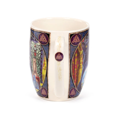 Lisa Parker The Witch's Apprentice Cat Mug on table