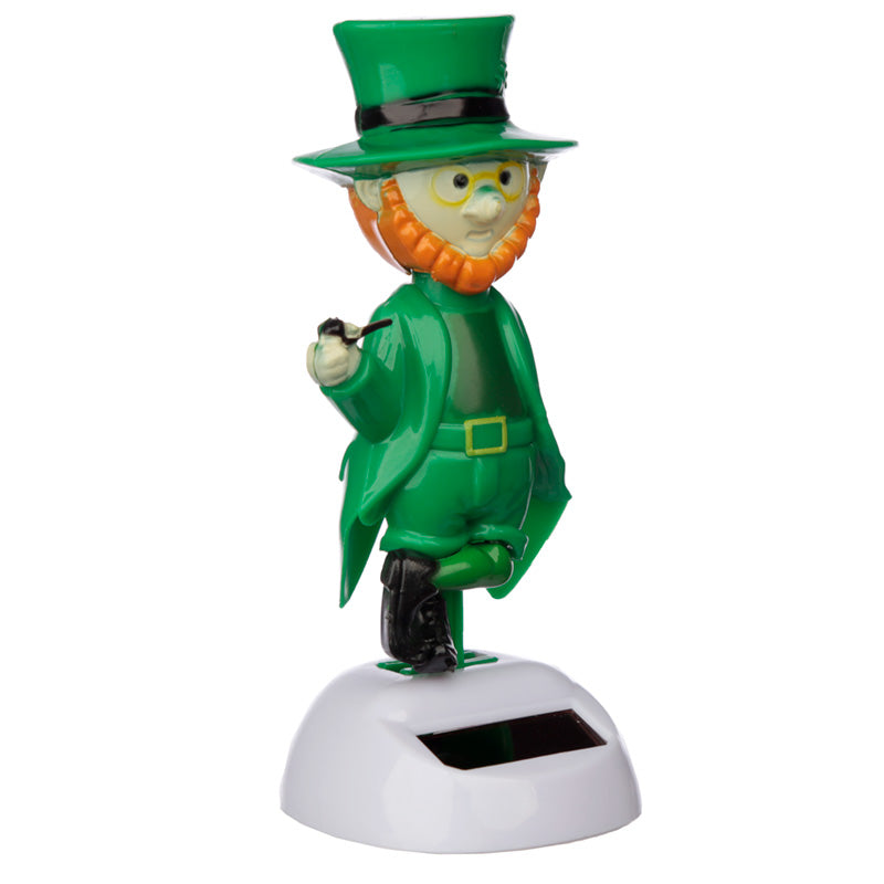 Durable solar leprechaun ornament