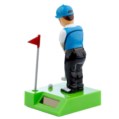 Solar Pal Golfer Illuminated at Night