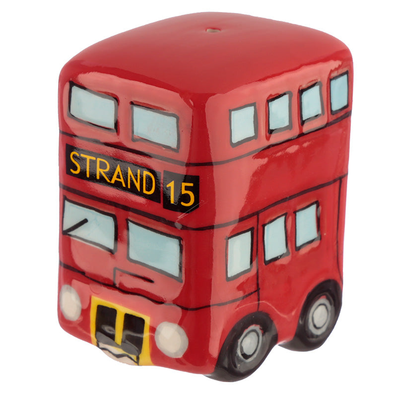 Close-up of Routemaster Bus Ceramic Salt & Pepper Set