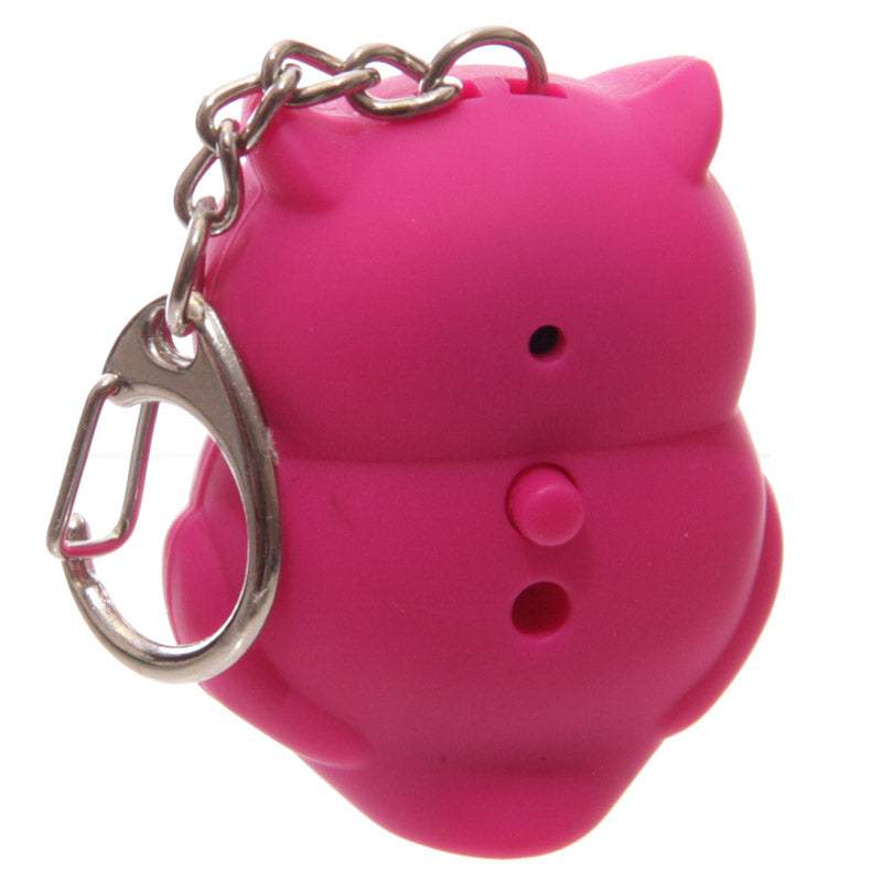 Decorative LED keyring with a joyful owl