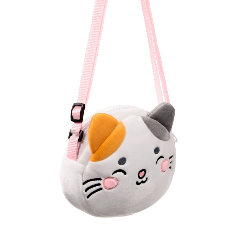 Adoramals Lola the Cat Plush Crossbody Bag - Front View
