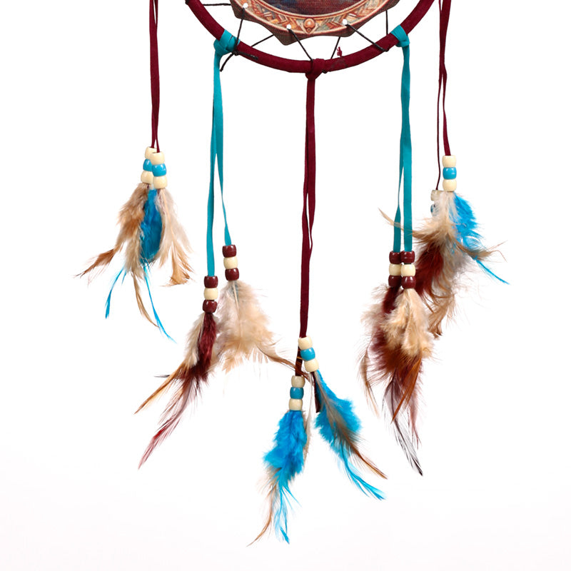 Small Mountain Wolf Dreamcatcher hanging decor