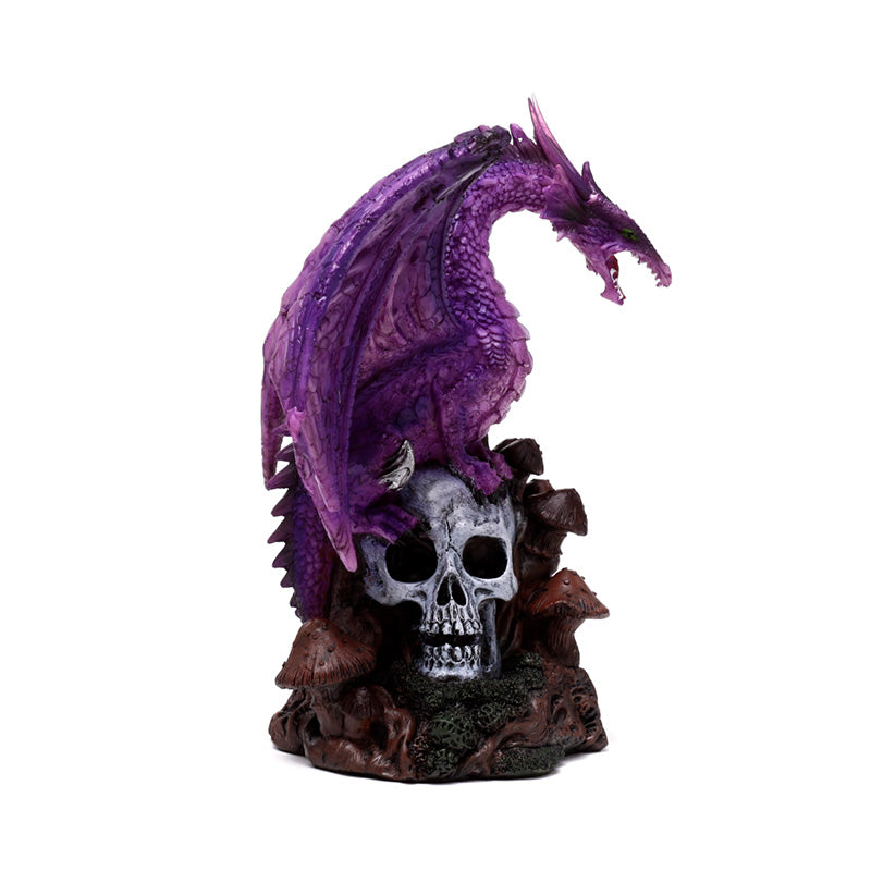 Amethyst decorative ornament dragon skull