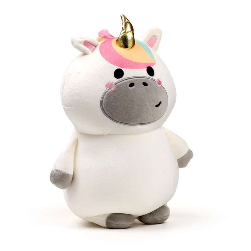 Cuddly plush travel pillow and toy Astra the Unicorn