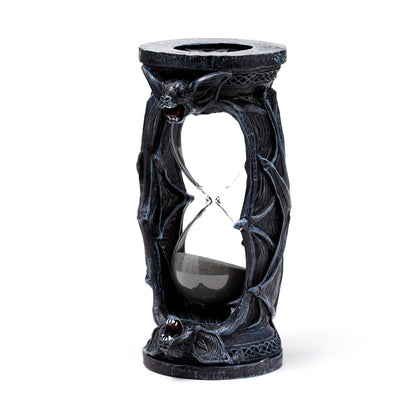 Decorative Hour Glass Ornament with Gothic Design