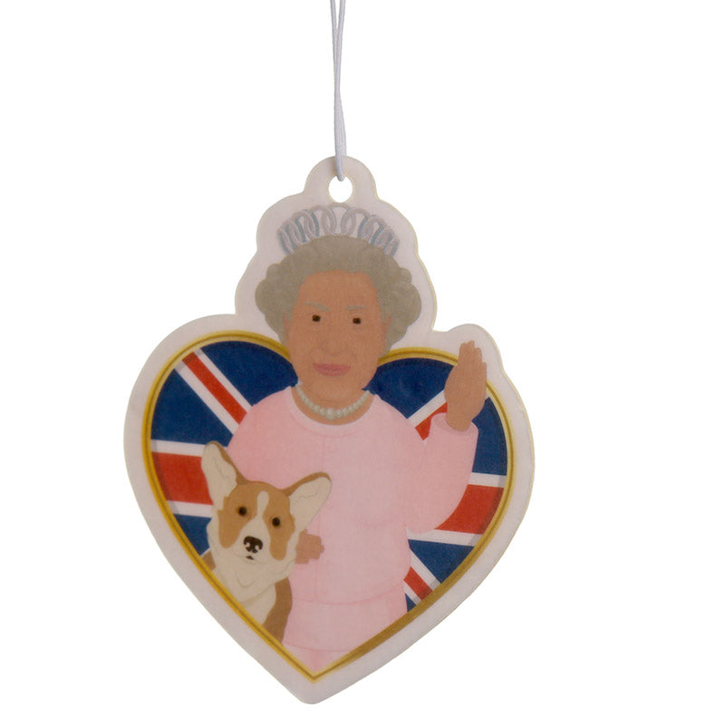 Close-up of Royal Bloom Scented Queen & Corgi Air Freshener