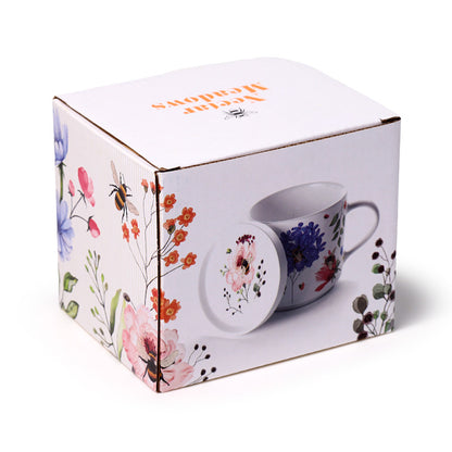 Nectar Meadows Porcelain Mug in Use
