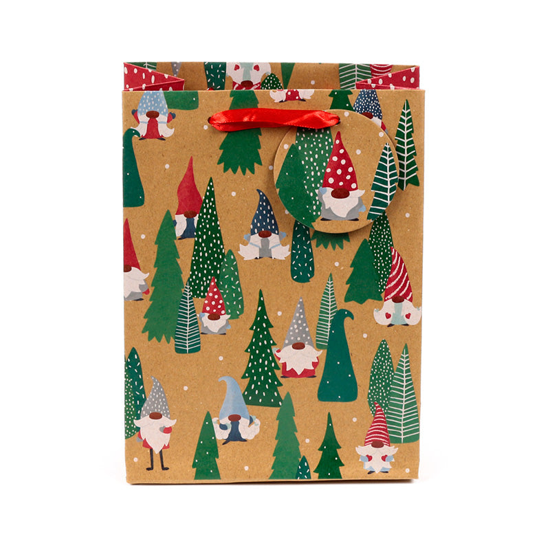 Eco-friendly Christmas Gift Bag with ribbon handles
