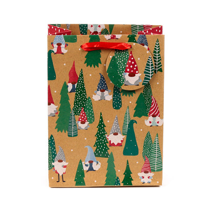 Eco-friendly Christmas Gift Bag with ribbon handles
